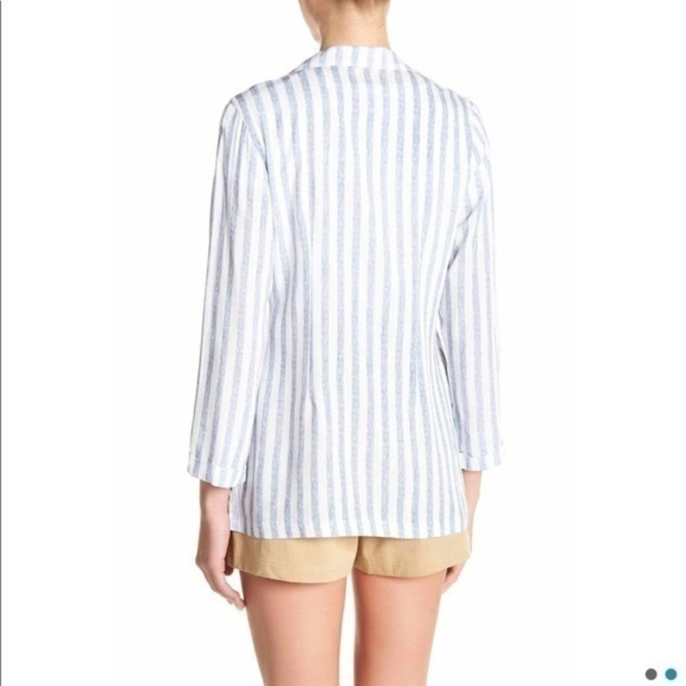 Stripe linen blazer - Picture 3 of 6